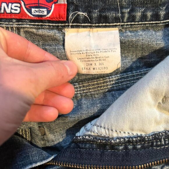 JNCO Men's Blue and Navy Jeans - Picture 3 of 4